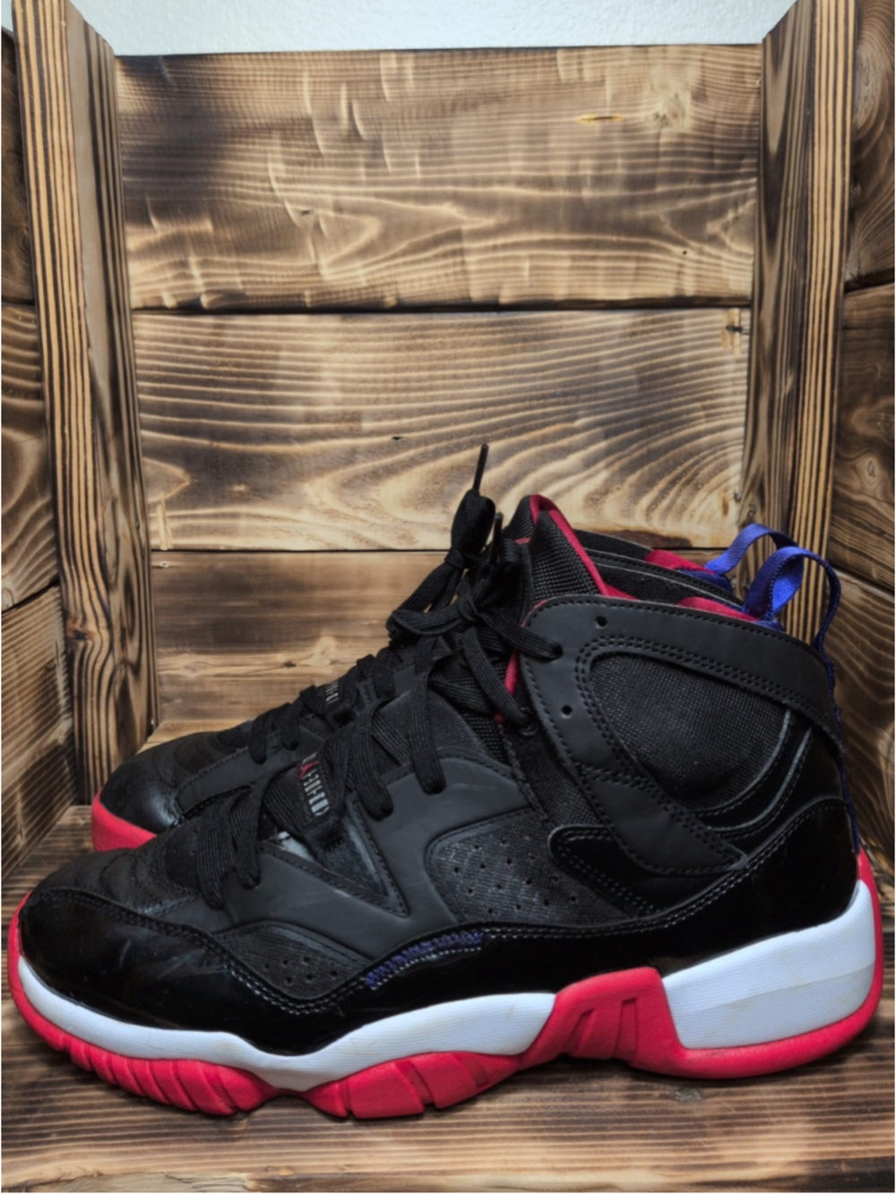 Jordan Jumpman Two Trey Bred Raptors Black True Red Concord No Box Size 10.5